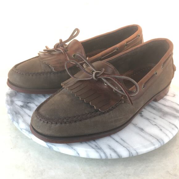 G. H. Bass & Co. Brown WEEJUNS Leather Loafer Men's Size 8 1/2 - Picture 4 of 16